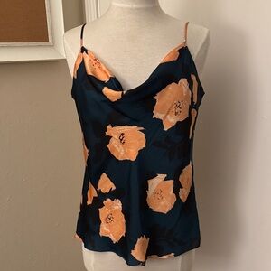 PAIGE Floral Cowl Neck Camisole Top